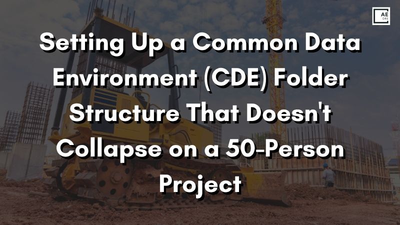 Setting Up a Common Data Environment (CDE) Folder Structure That Doesn't Collapse on a 50-Person Project
