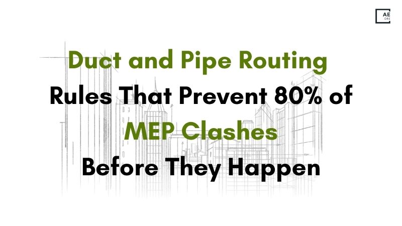 Duct and Pipe Routing Rules That Prevent 80% of MEP Clashes Before They Happen